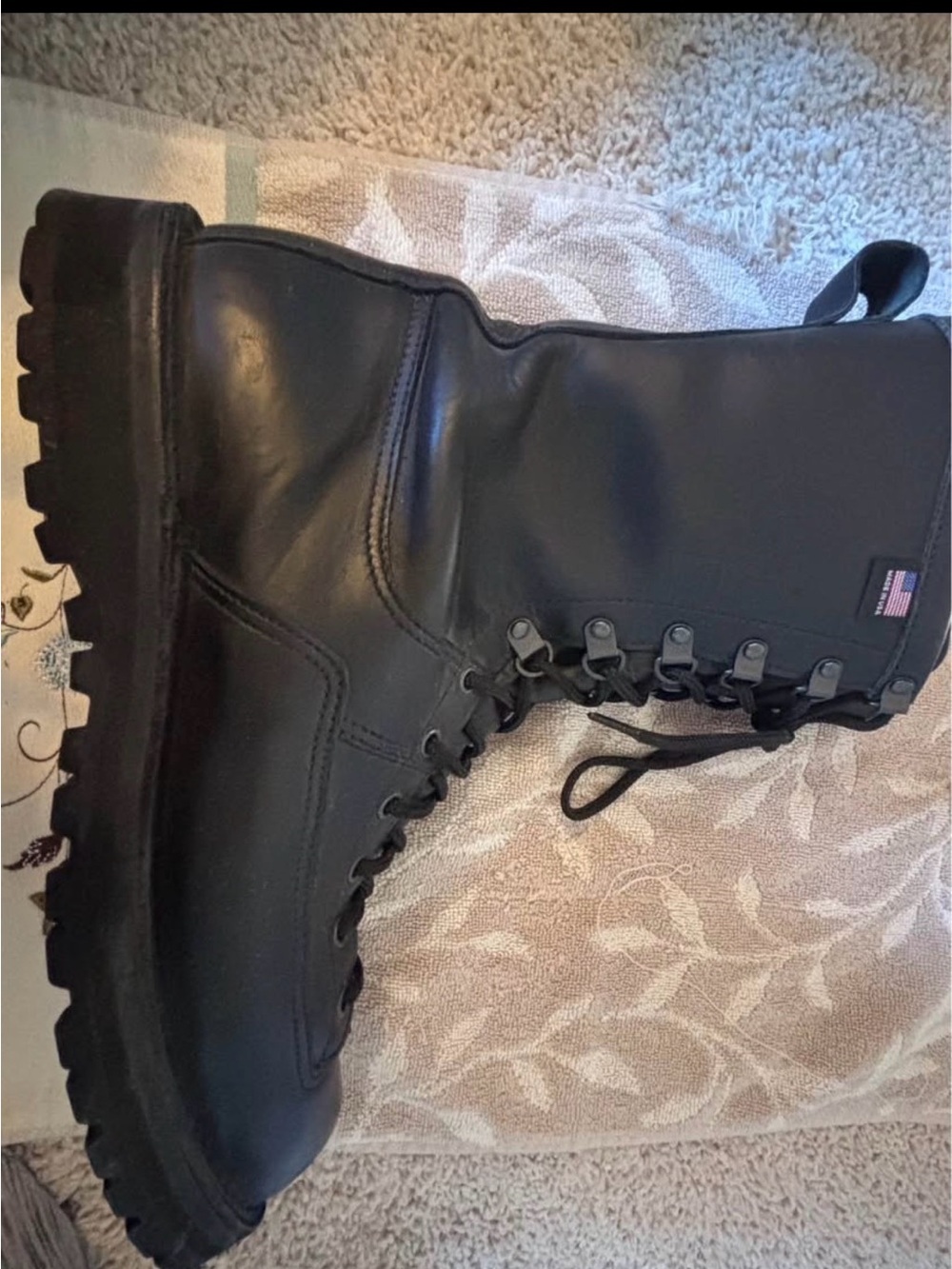 Danner Men's Black Lace-Up Tactical Boots. Sz 10 - Picture 2 of 9